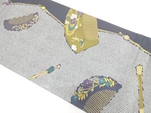 櫛・簪模様織り出し　袋帯